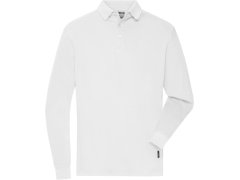Daiber JN 1842 Pánské pracovní piqué polo s&nbsp;dlouhým rukávem 02.1842 white