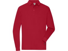 Daiber JN 1842 Pánské pracovní piqué polo s&nbsp;dlouhým rukávem 02.1842 red