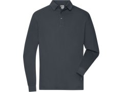 Daiber JN 1842 Pánské pracovní piqué polo s&nbsp;dlouhým rukávem 02.1842 carbon