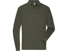 Daiber JN 1842 Pánské pracovní piqué polo s&nbsp;dlouhým rukávem 02.1842 olive