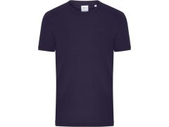 Daiber 8040 Pánské bio tričko s jemným žebrováním 02.8040 deep purple
