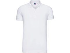 Russell Athletic 566M Pánské elastické piqué polo 10.566M white
