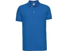 Russell Athletic 566M Pánské elastické piqué polo 10.566M azure blue