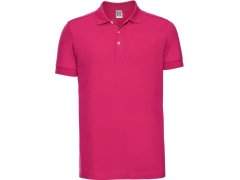 Russell Athletic 566M Pánské elastické piqué polo 10.566M fuchsia