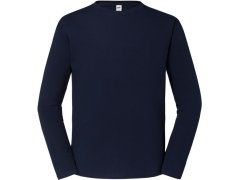 Fruit of the Loom Iconic 195 LSL Pánské tričko z těžké bavlny s dl. rukávem 16.1360 deep navy