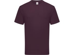 Fruit of the Loom Iconic 195 T Pánské těžké tričko 16.1422 dark plum