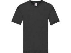 Fruit of the Loom Original V-Neck T Pánské tričko s výstřihem do V 16.1426 black
