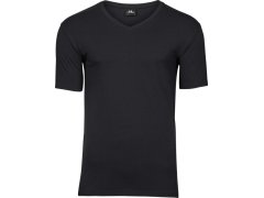 Tee Jays TJ 401 Pánské elastické tričko s&nbsp;výstřihem do V 18.0401 black