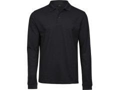 Tee Jays TJ 1406 Pánské elastické piqué polo s&nbsp;dl. rukávem 18.1406 black