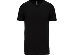 Kariban K 3014 Pánské elastické tričko s výstřihem do V 20.3014 black
