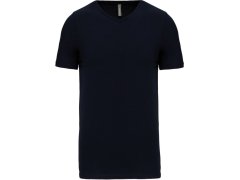 Kariban K 3014 Pánské elastické tričko s výstřihem do V 20.3014 navy