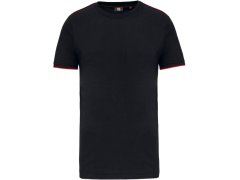 WK WK 3020 Pánské pracovní tričko "Day-to-Day" 20.3020 black/red