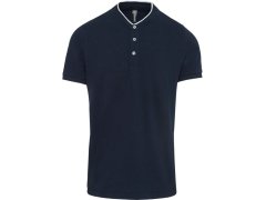 Kariban K 223 Pánské polo s mao límcem 20.K223 navy/white