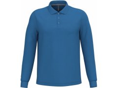 Kariban K 243 Pánské piqué polo s&nbsp;dlouhým rukávem 20.K243 light royal blue