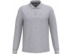 Kariban K 243 Pánské piqué polo s&nbsp;dlouhým rukávem 20.K243 oxford grey