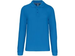 Kariban K 243 Pánské piqué polo s&nbsp;dlouhým rukávem 20.K243 tropical blue
