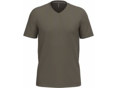 Kariban K 357 Pánské tričko s&nbsp;výstřihem do V 20.K357 dark khaki