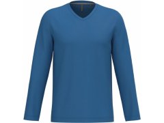 Kariban K 358 Pánské tričko do V s&nbsp;dl. rukávem 20.K358 light royal blue