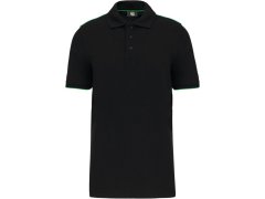 WK WK 270 Pánské pracovní piqué polo "Day-to-Day" 20.W270 black/kelly green