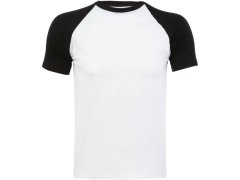SOL´S Funky Pánské 2-barevné raglánové tričko 25.1190 white/black