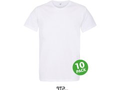 RTP Tempo 185 Men Pán. tričko pro dig. potisk z bio bav., 10 ks 25.3270 white