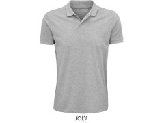 SOL´S Planet Men Pánské piqué polo z bio bavlny 25.3566 grey melange