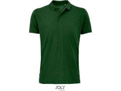 SOL´S Planet Men Pánské piqué polo z bio bavlny 25.3566 bottle green