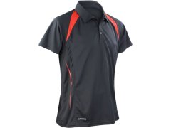 Spiro S 177M Pánské týmové piqué polo 29.177M black/red