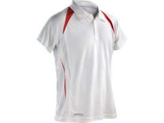 Spiro S 177M Pánské týmové piqué polo 29.177M white/red
