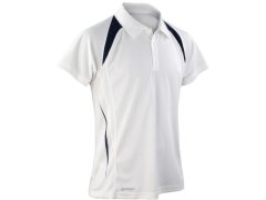 Spiro S 177M Pánské týmové piqué polo 29.177M white/navy