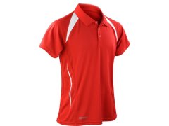 Spiro S 177M Pánské týmové piqué polo 29.177M red/white