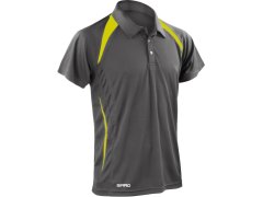 Spiro S 177M Pánské týmové piqué polo 29.177M grey/lime