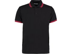 Kustom Kit KK 409 Pánské kontrastní piqué polo 43.0409 black/red