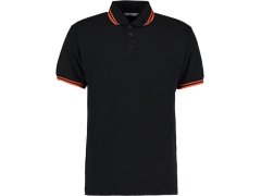 Kustom Kit KK 409 Pánské kontrastní piqué polo 43.0409 black/bright orange