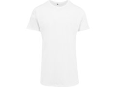 Build your Brand BY 028 Pánské tričko "Shaped Long" 56.0028 white