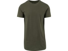 Build your Brand BY 028 Pánské tričko "Shaped Long" 56.0028 olive