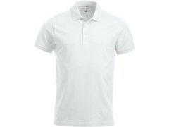 Clique Classic Lincoln S/S Pánské piqué polo z&nbsp;těžké bavlny 67.8244 white
