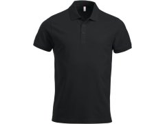 Clique Classic Lincoln S/S Pánské piqué polo z&nbsp;těžké bavlny 67.8244 black
