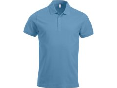 Clique Classic Lincoln S/S Pánské piqué polo z&nbsp;těžké bavlny 67.8244 light blue