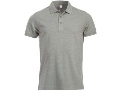 Clique Classic Lincoln S/S Pánské piqué polo z&nbsp;těžké bavlny 67.8244 grey melange