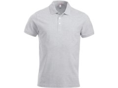 Clique Classic Lincoln S/S Pánské piqué polo z&nbsp;těžké bavlny 67.8244 ash