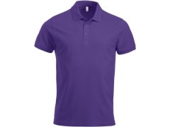 Clique Classic Lincoln S/S Pánské piqué polo z těžké bavlny 67.8244 bright lilac