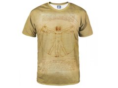 Aloha From Deer Vitruvian Man T-Shirt TSH AFD497 Žlutá barva