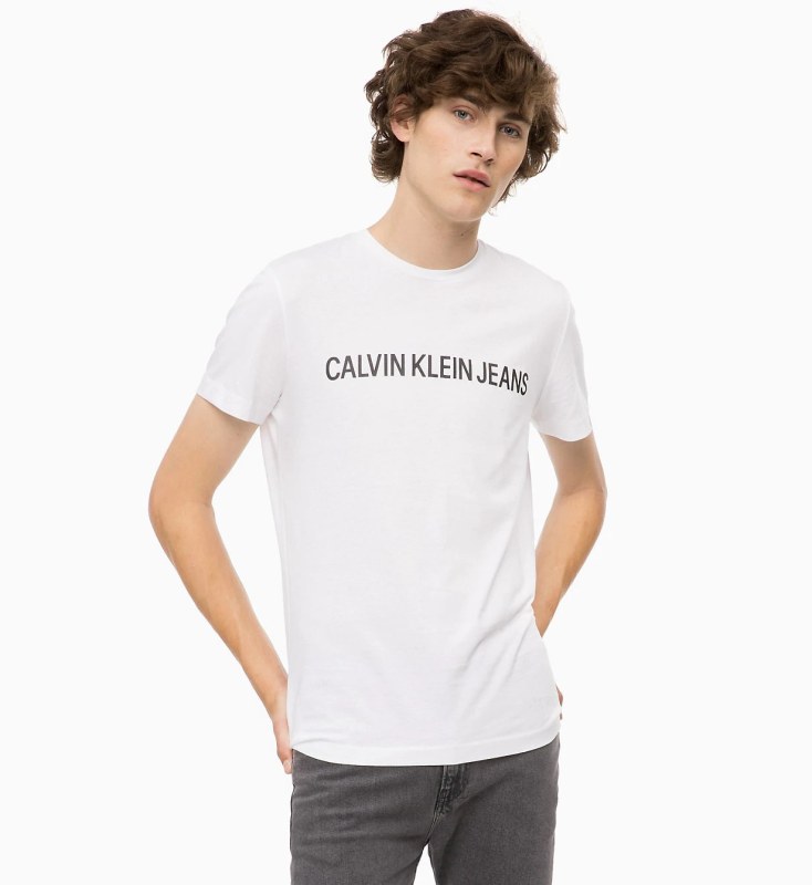 Pánské tričko OU34 bílá - Calvin Klein - Pánské oblečení trička