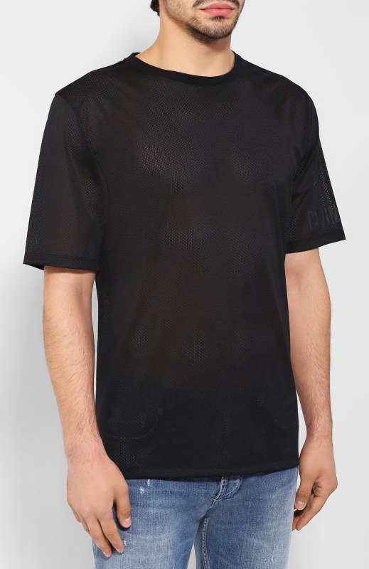 Pánské tričko KM0KM00332-001 černá - Calvin Klein - Pánské oblečení trička