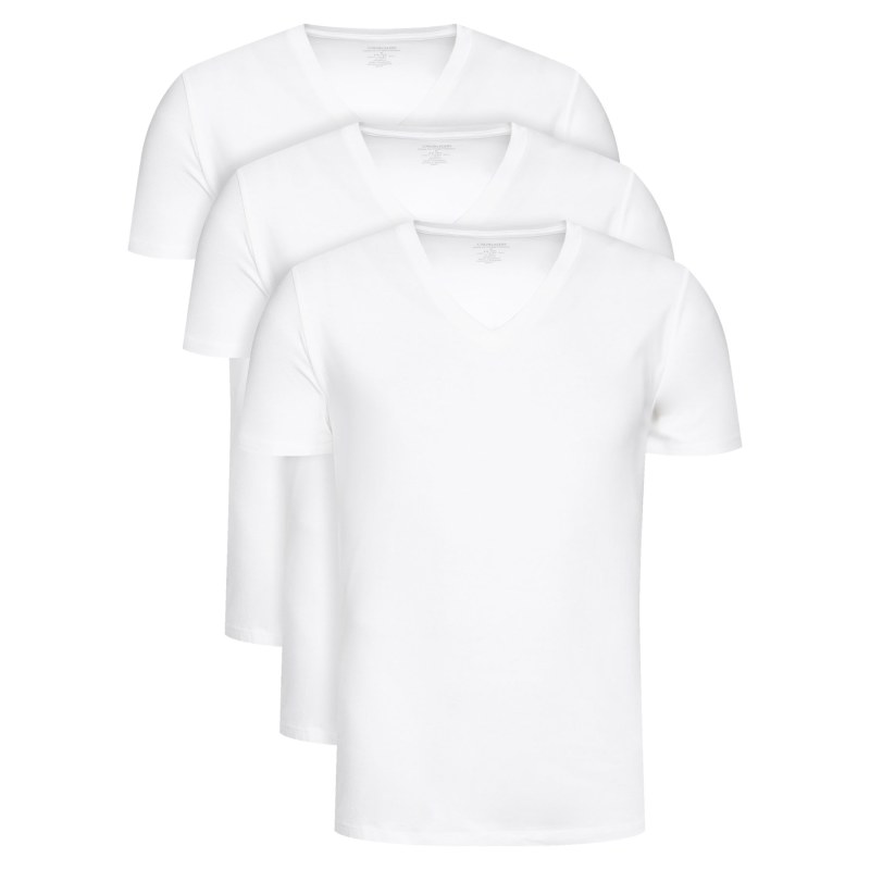 Pánské tričko 000NB4012E 100 3pk bílá - Calvin Klein - Pánské oblečení trička