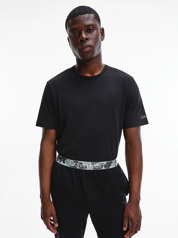 Pánské tričko Lounge NM2192E- UB1 černá - Calvin Klein - Pánské oblečení trička