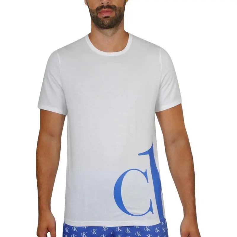 Pánské tričko NM1904E - C66 Královská modrá - Calvin Klein - Pánské oblečení trička