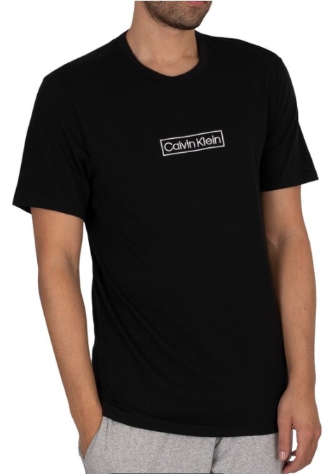 Pánské triko s krátkým rukávem NM2268E UB1 černá - Calvin Klein