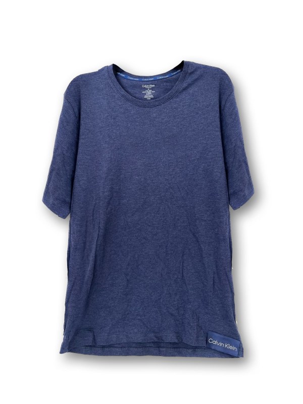 Pánské triko NM2254E DU1 tm. modré - Calvin Klein - Pánské oblečení trička